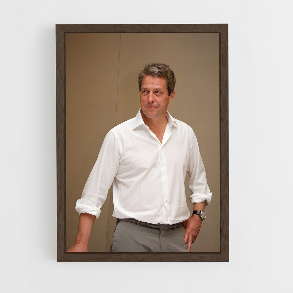 ap-hugh grant-5 cadre Bois foncé