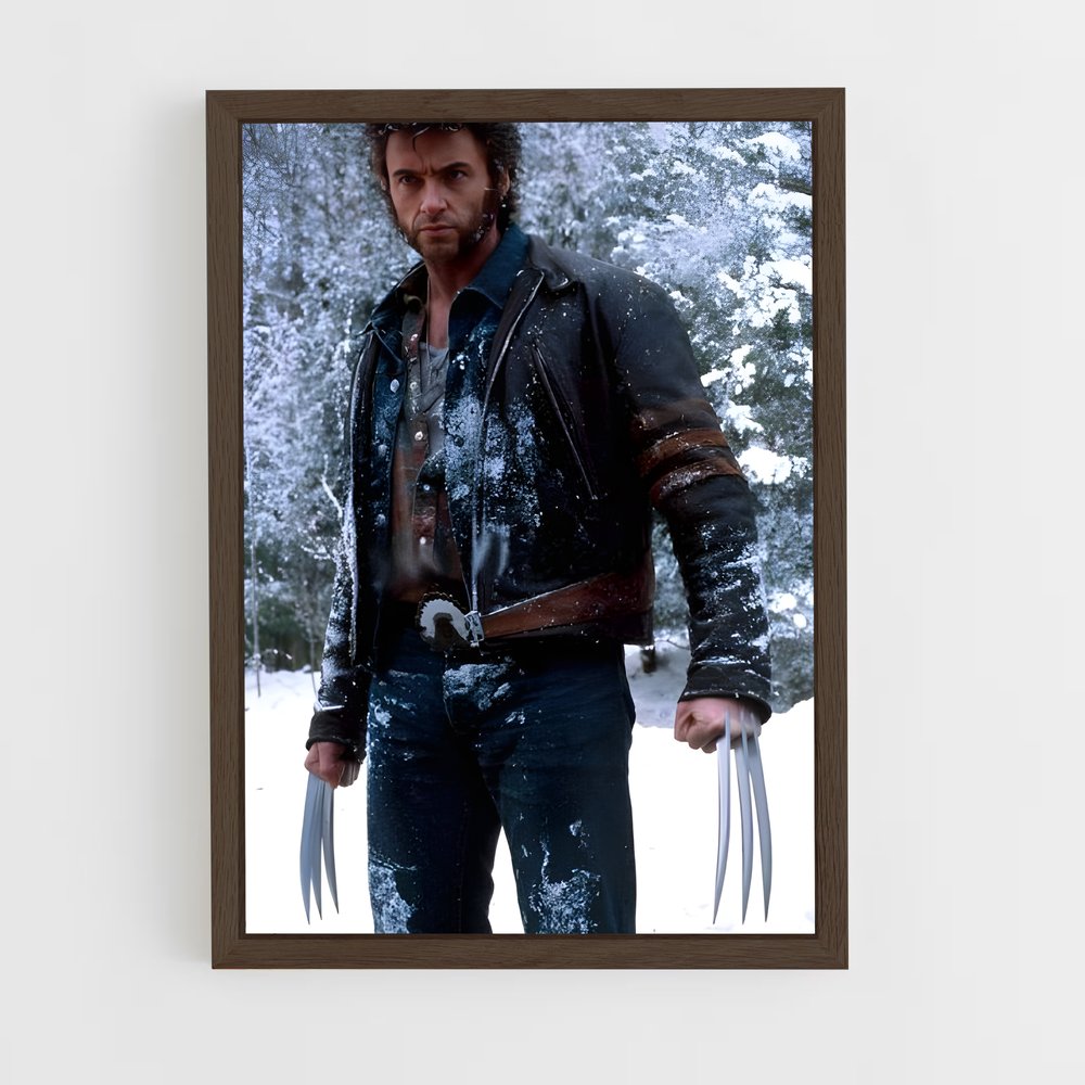 ap-hugh jackman-2 cadre Bois foncé