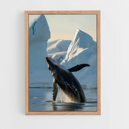 ap-humpback whale-8 cadre Bois clair