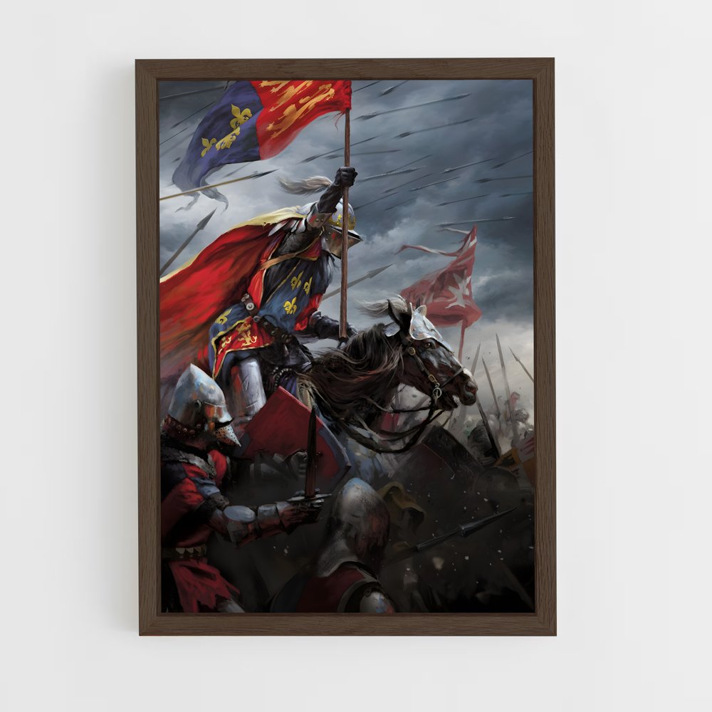 ap-hundred years war-1 cadre Bois foncé