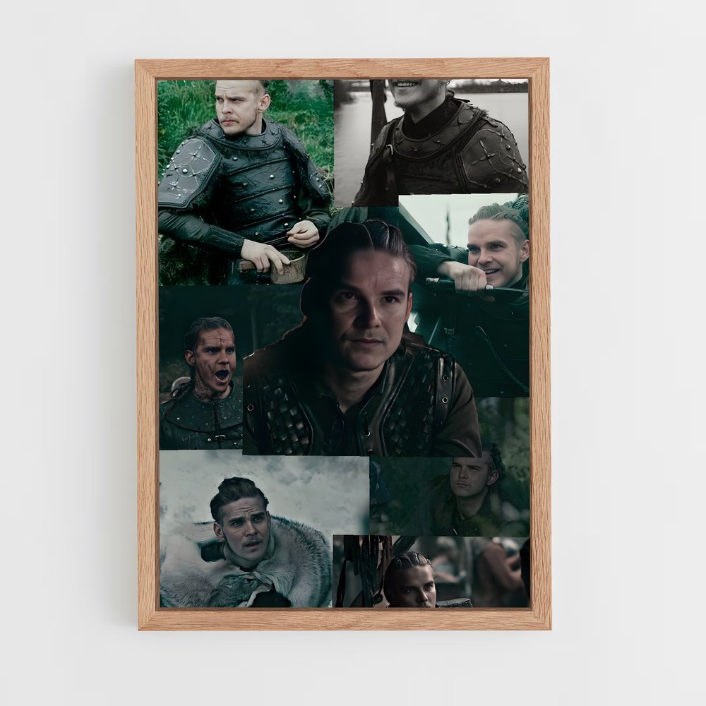 ap-hvitserk lothbrok-4 cadre Bois clair