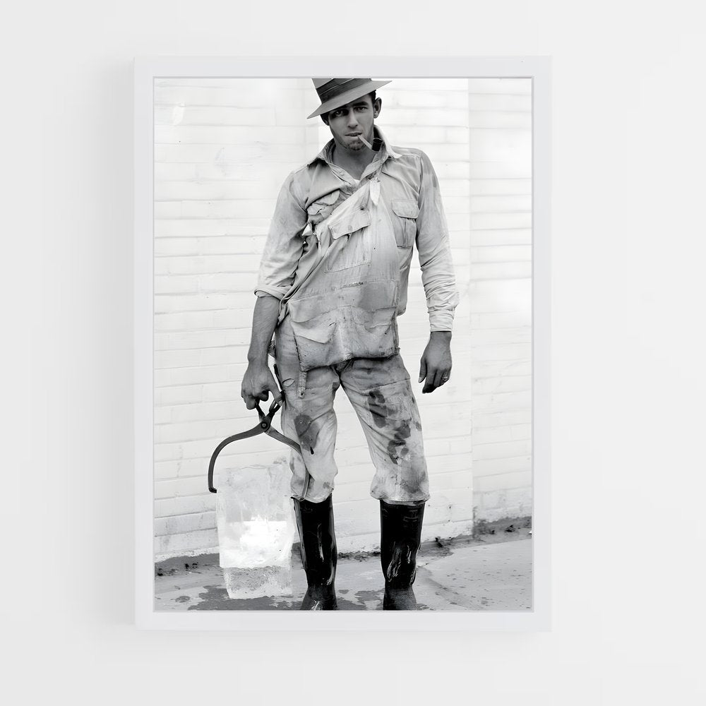 ap-ice delivery man-1 cadre Blanc