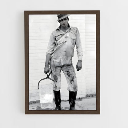 ap-ice delivery man-1 cadre Bois foncé