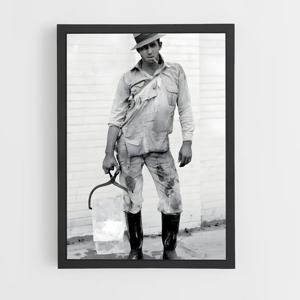 ap-ice delivery man-1 cadre Noir