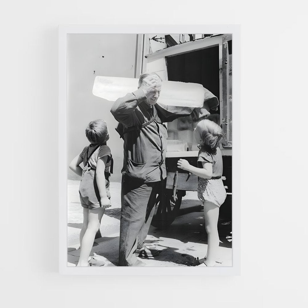 ap-ice delivery man-4 cadre Blanc