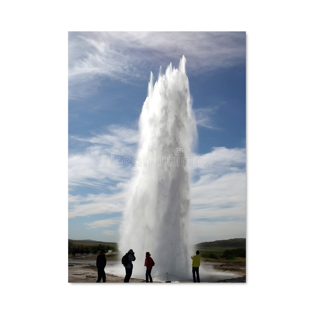 Poster Geysers en Éruption