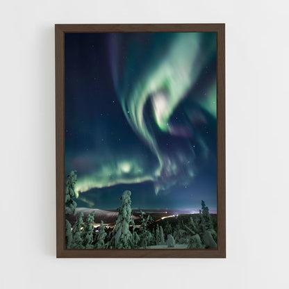 ap-iceland aurora-8 cadre Bois foncé