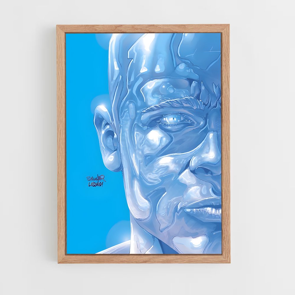 ap-iceman x-men-7 cadre Bois clair