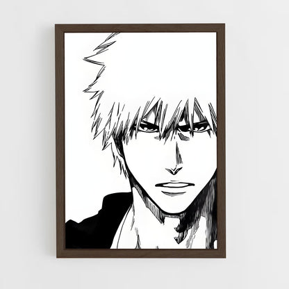 ap-ichigo kurosaki-2 cadre Bois foncé