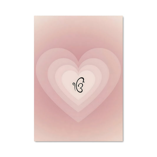 Poster Cœur en Lettres