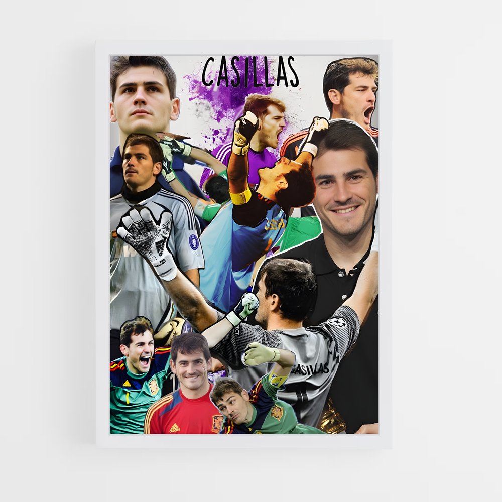 ap-iker casillas-3 cadre Blanc
