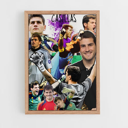 ap-iker casillas-3 cadre Bois clair