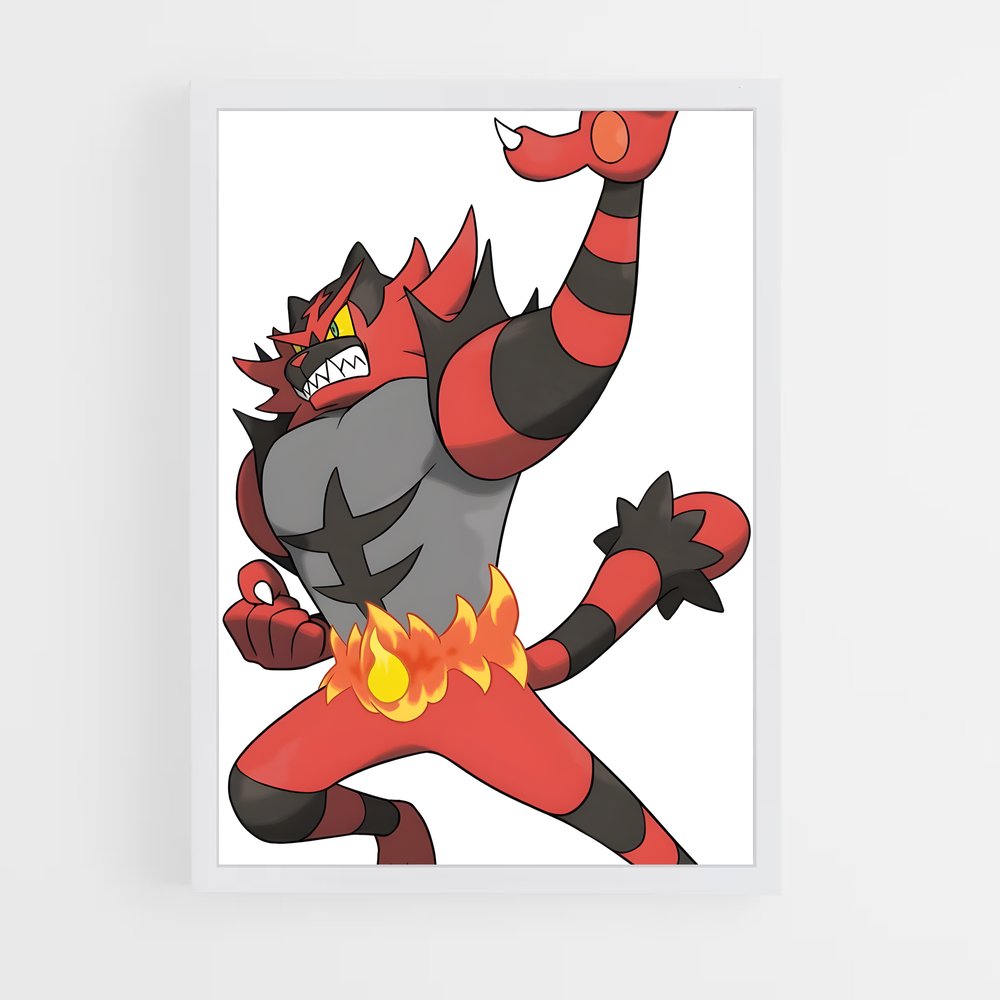 ap-incineroar-1 cadre Blanc