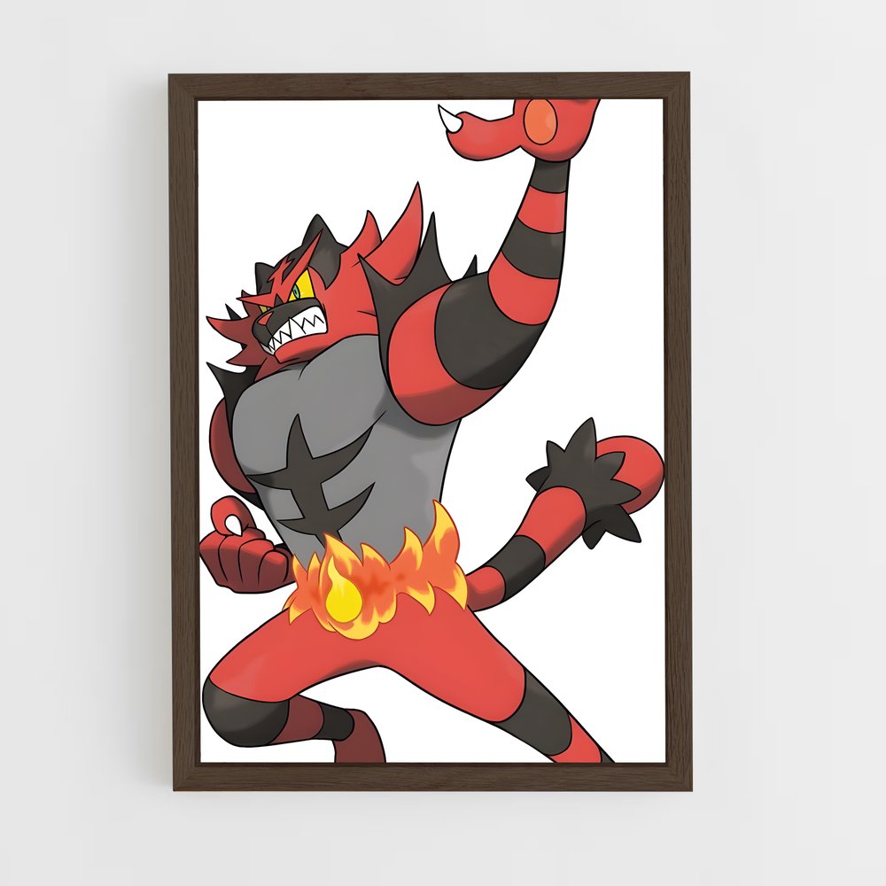 ap-incineroar-1 cadre Bois foncé