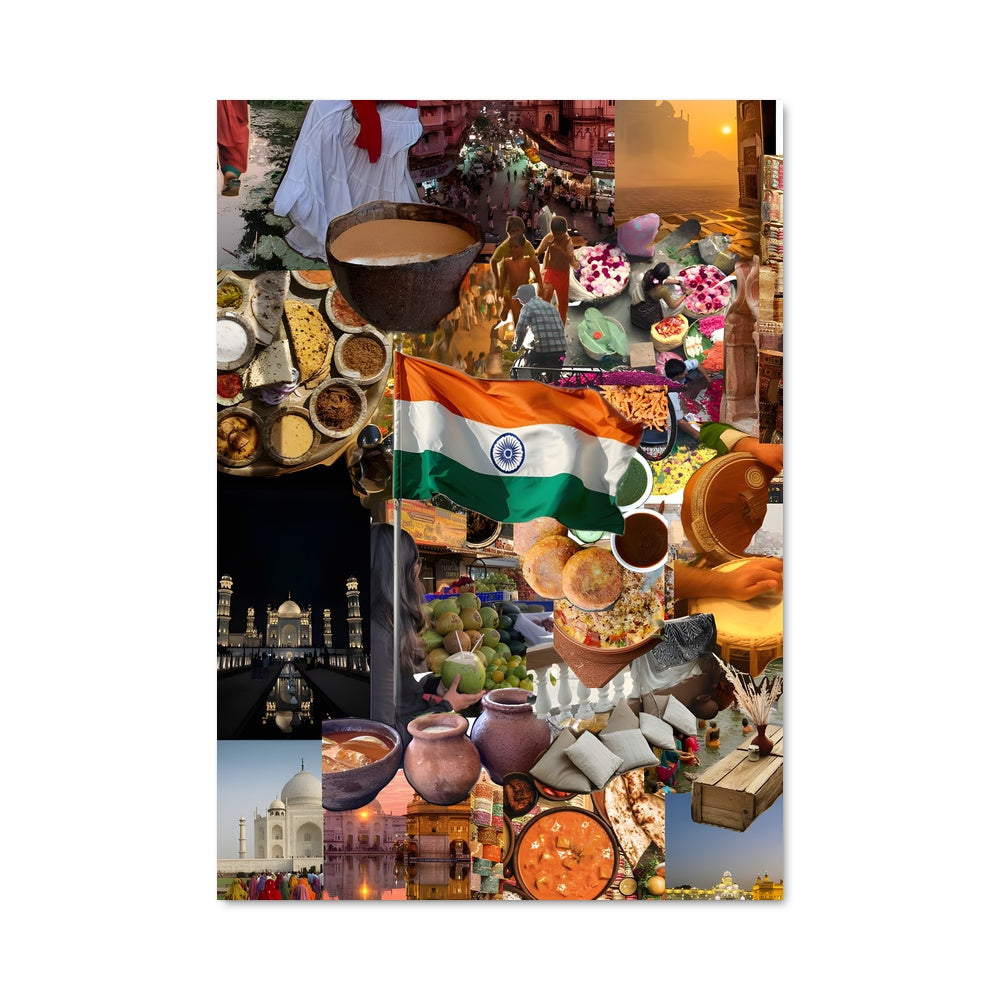 Poster Couleurs d'Inde