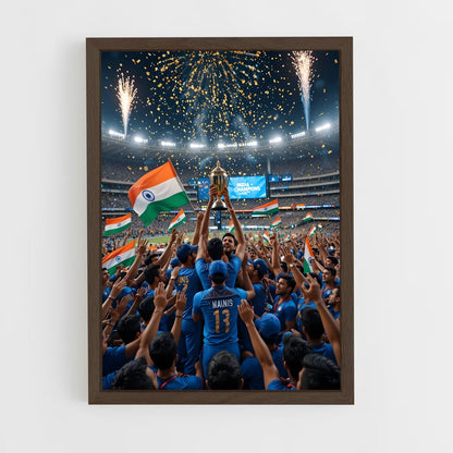ap-india national football team-3 cadre Bois foncé