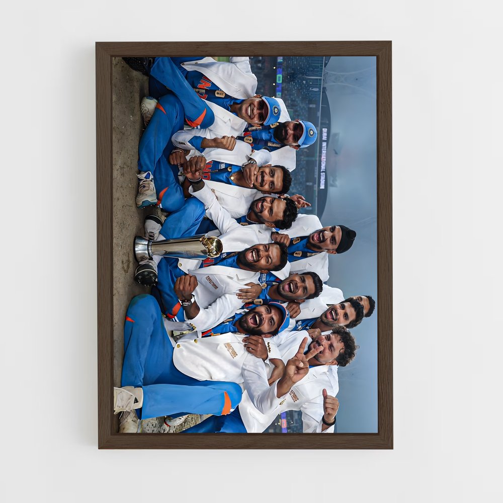 ap-india national football team-5 cadre Bois foncé