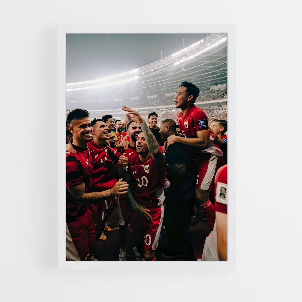 ap-indonesia national football team-2 cadre Blanc