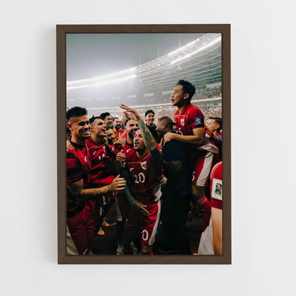 ap-indonesia national football team-2 cadre Bois foncé