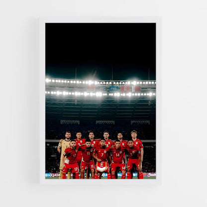 ap-indonesia national football team-5 cadre Blanc