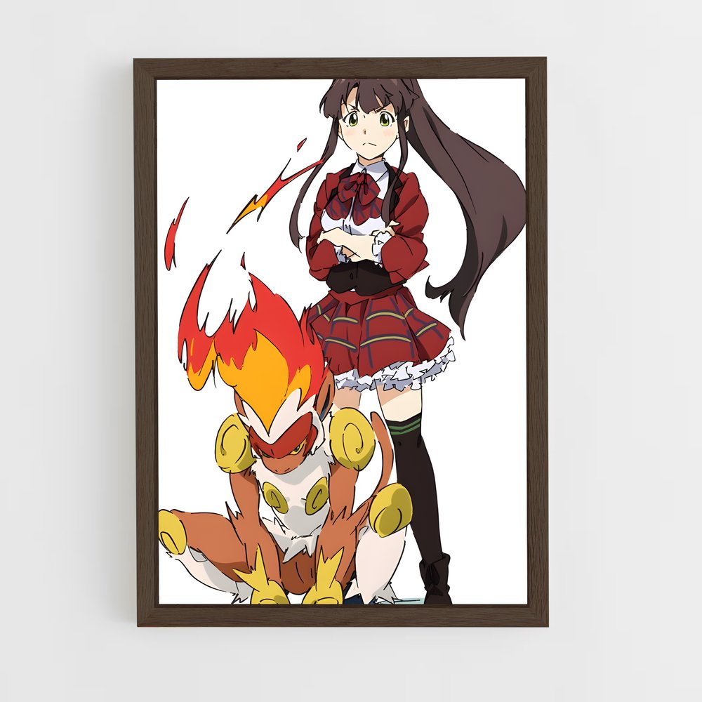 ap-infernape-1 cadre Bois foncé