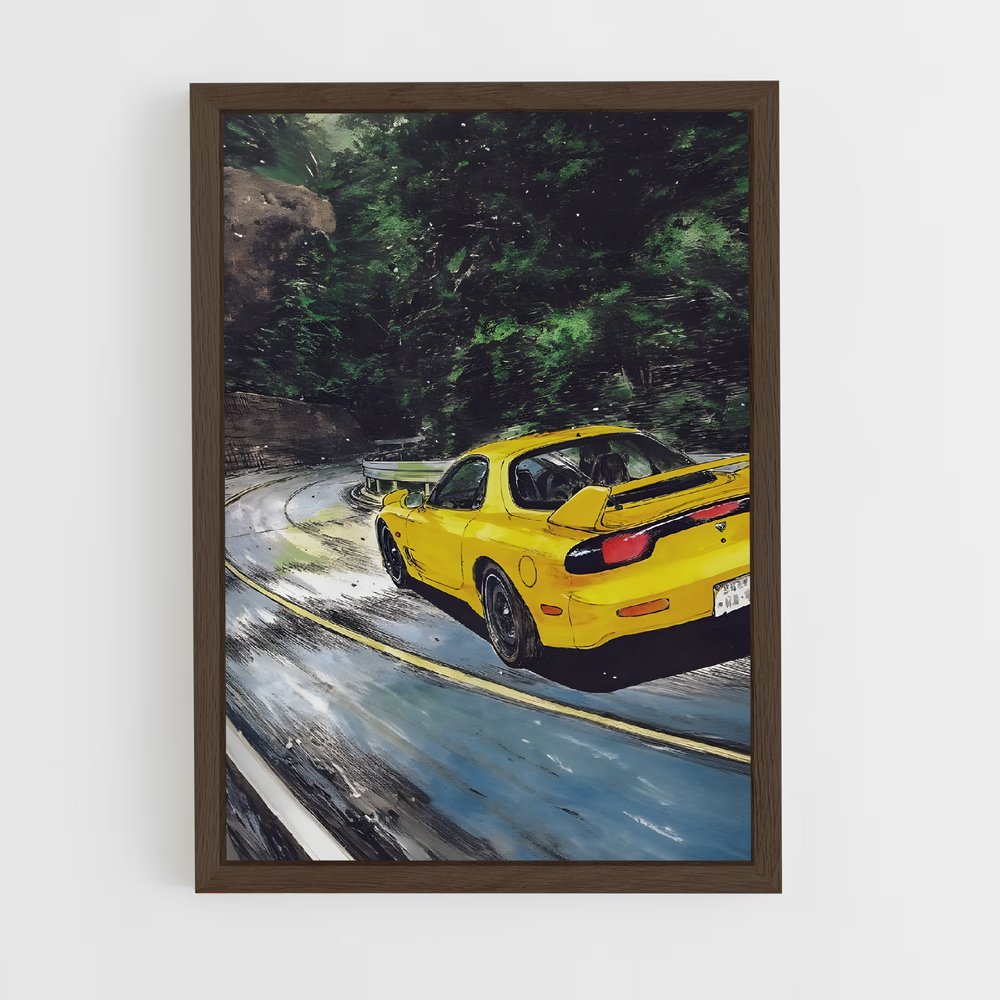 ap-initial d-4 cadre Bois foncé