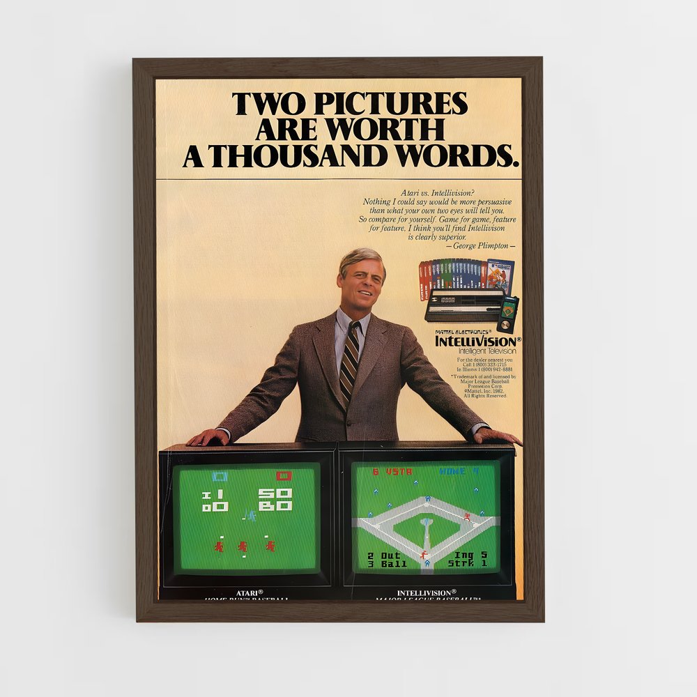 ap-intellivision-1 cadre Bois foncé