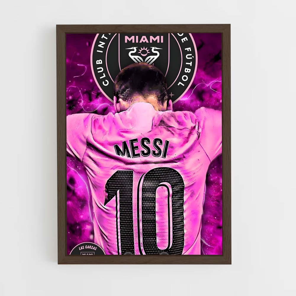 ap-inter miami cf-5 cadre Bois foncé