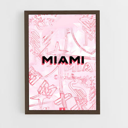 ap-inter miami cf-8 cadre Bois foncé