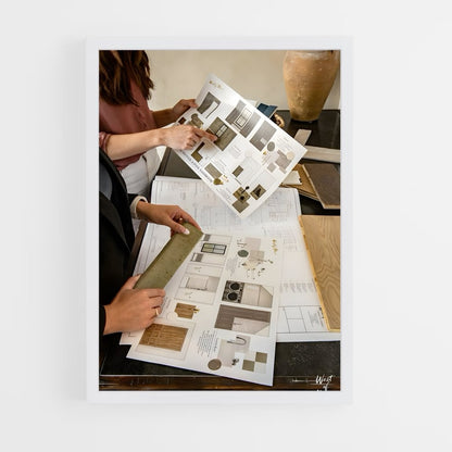 ap-interior designer-1 cadre Blanc
