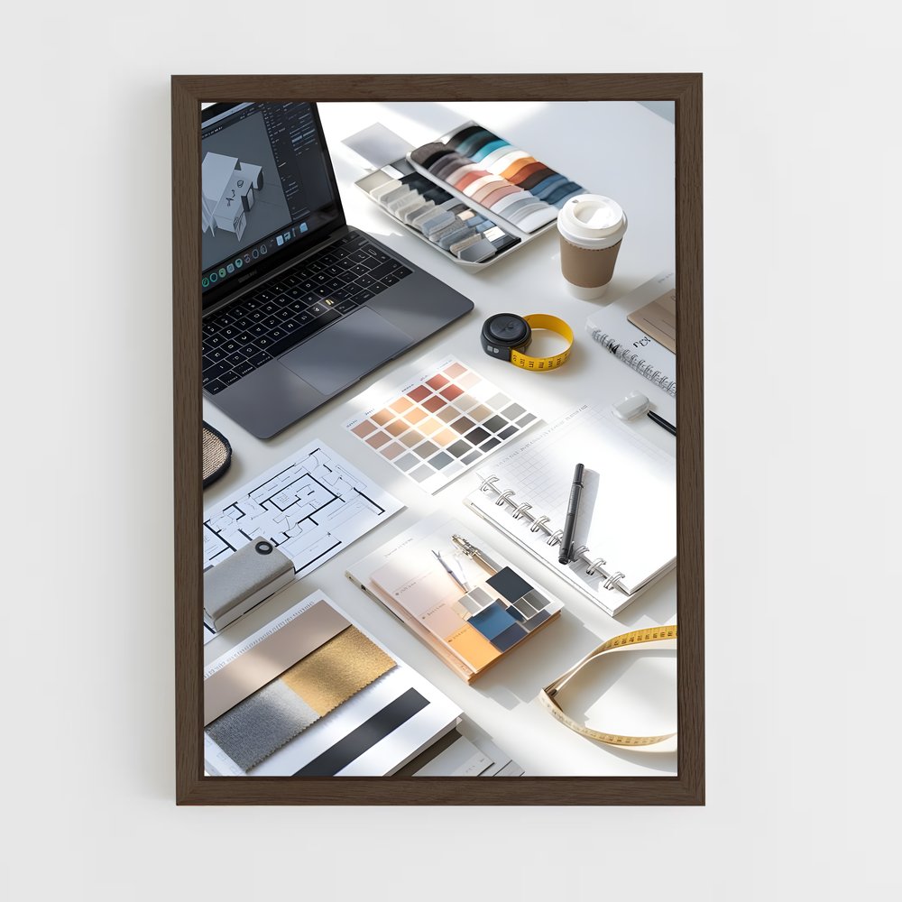 ap-interior designer-4 cadre Bois foncé