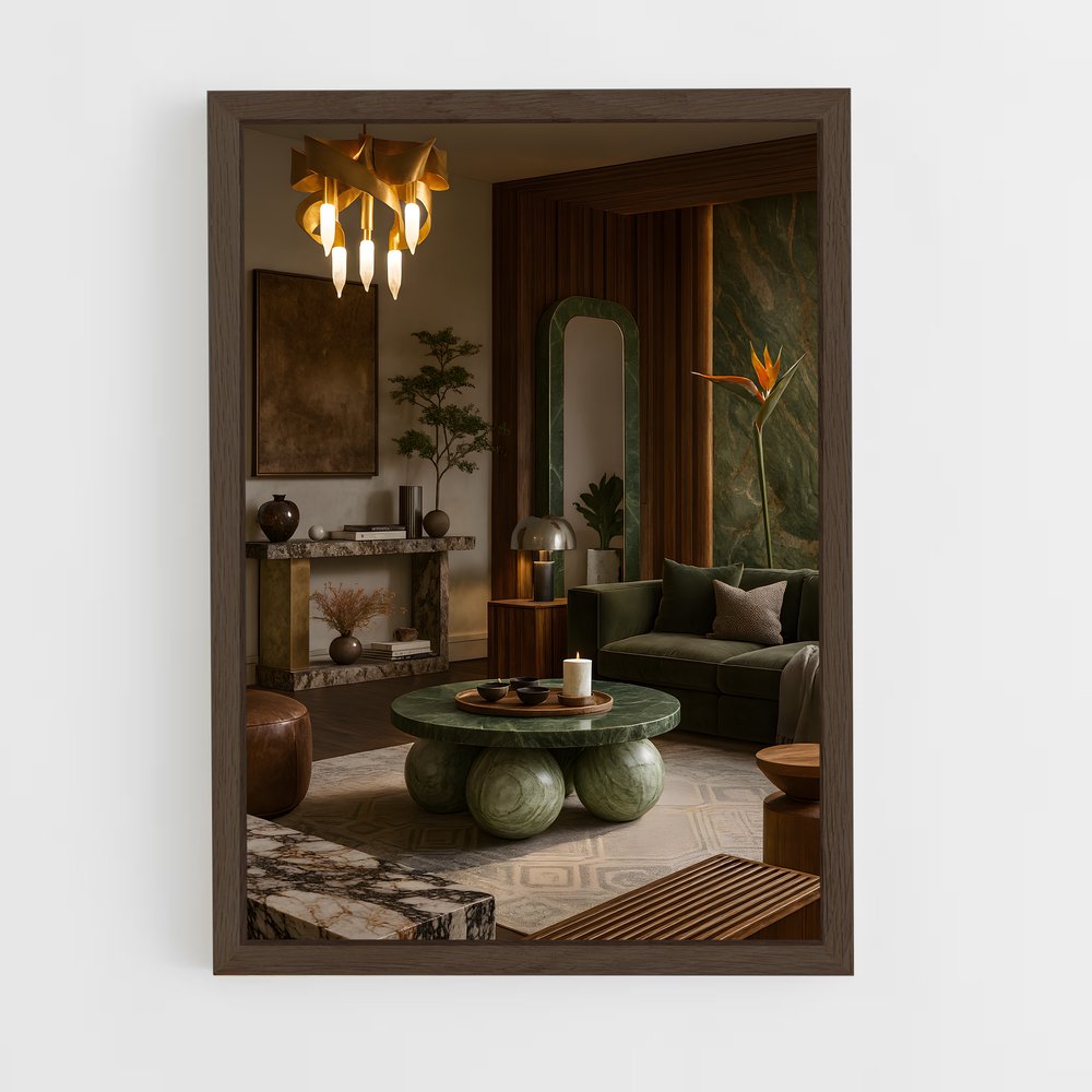 ap-interior designer-7 cadre Bois foncé