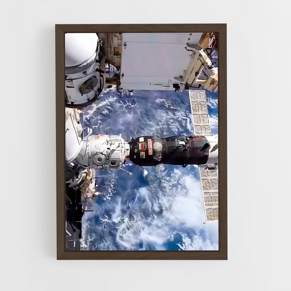 ap-international space station-12 cadre Bois foncé