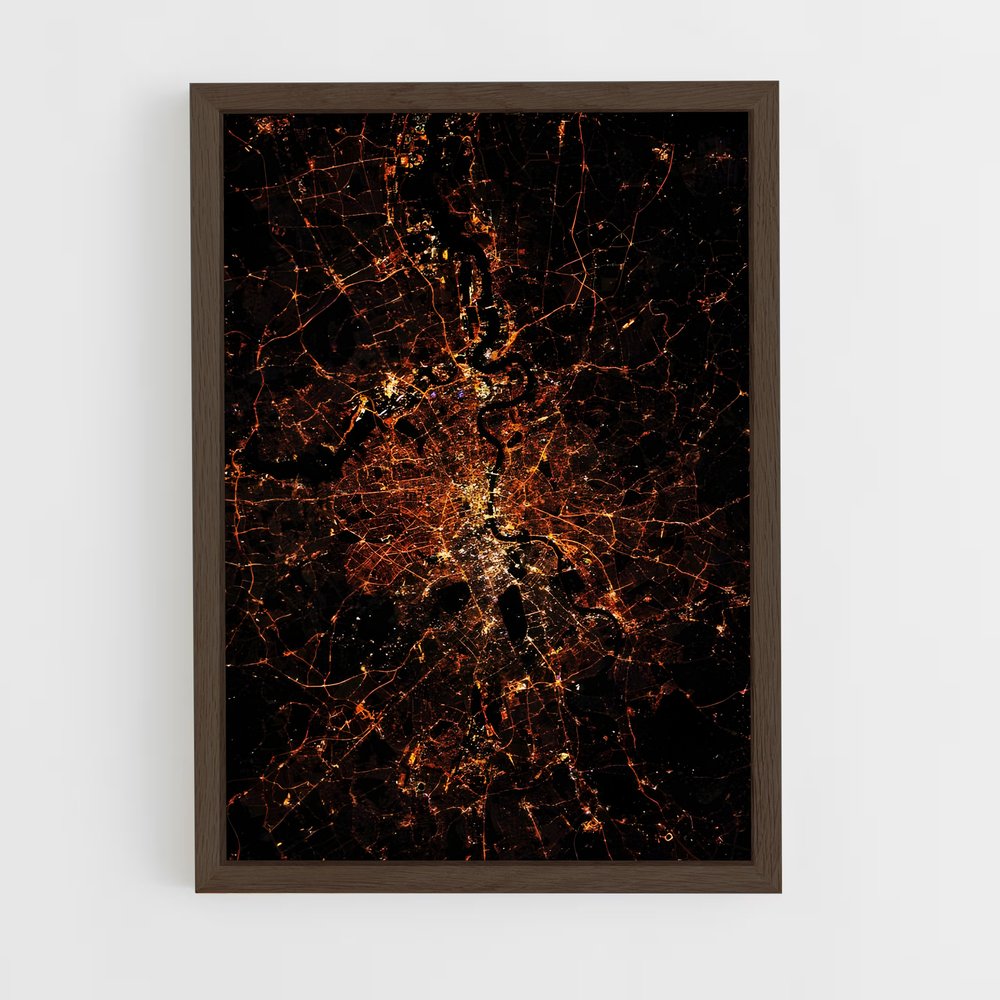 ap-international space station-14 cadre Bois foncé