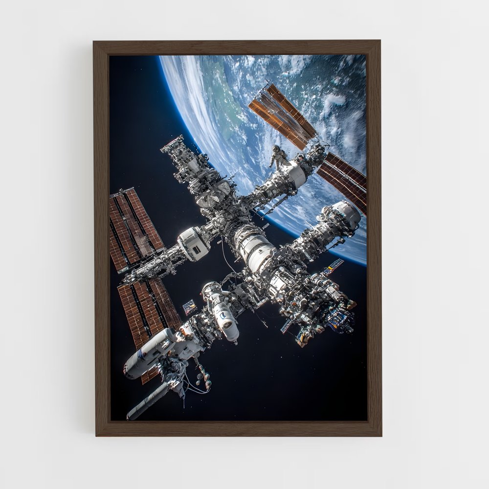 ap-international space station-3 cadre Bois foncé