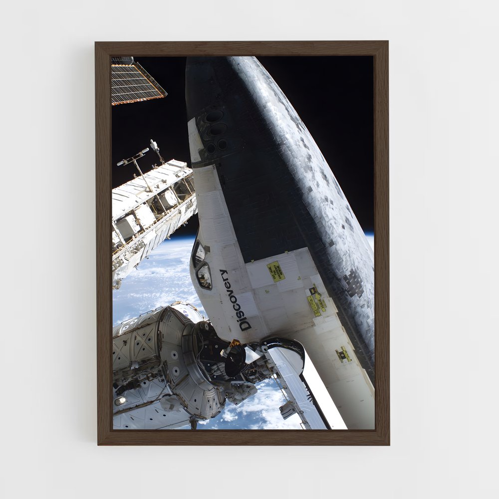 ap-international space station-6 cadre Bois foncé