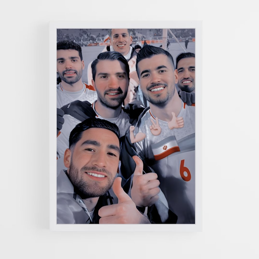 ap-iran national football team-8 cadre Blanc