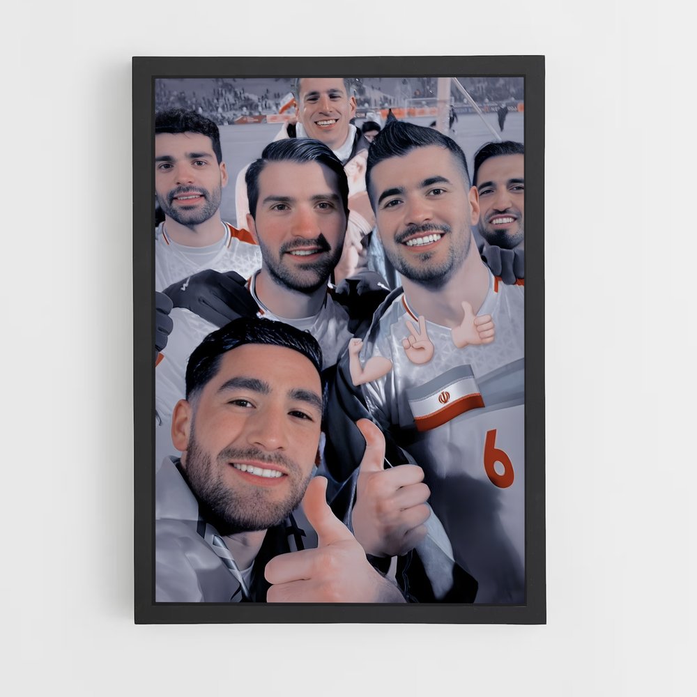 ap-iran national football team-8 cadre Noir