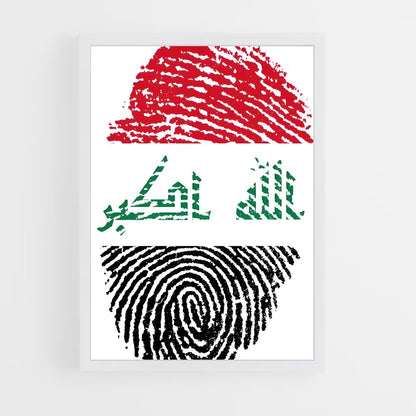 ap-iraq flag-8 cadre Blanc