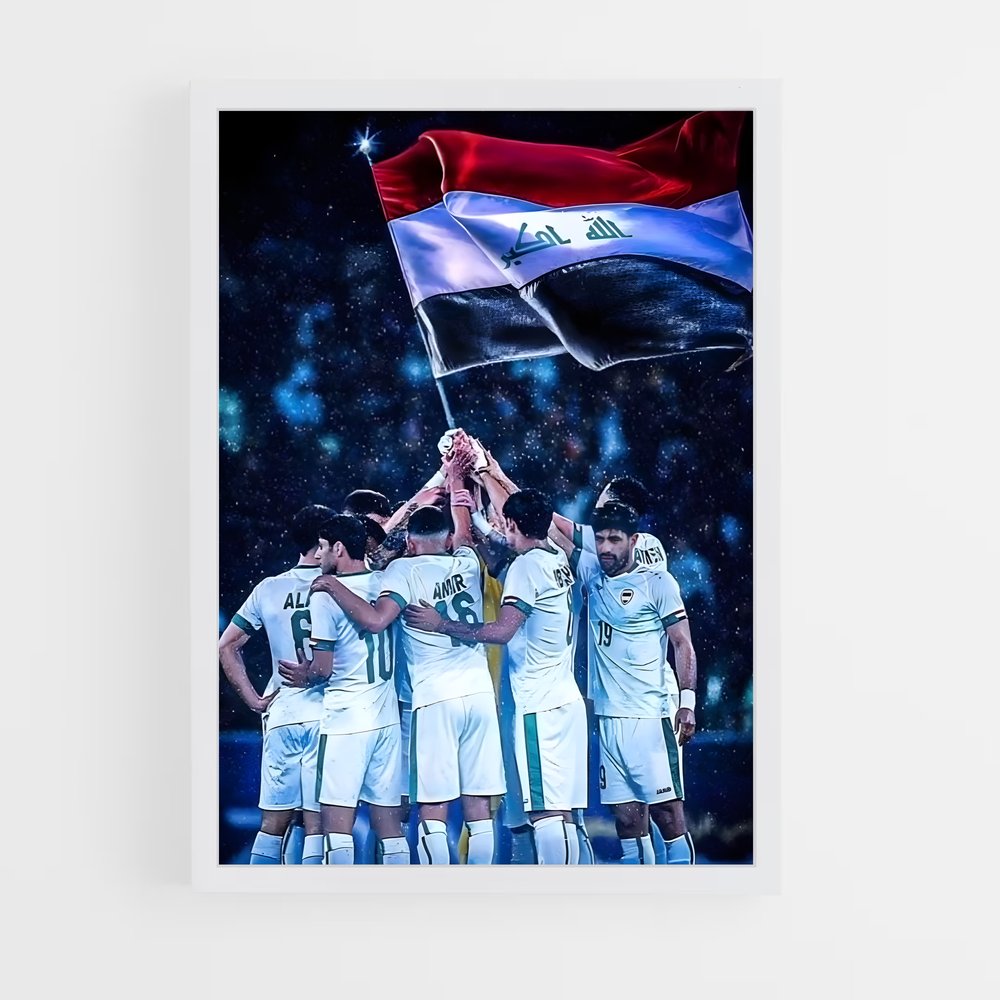 ap-iraq national football team-4 cadre Blanc