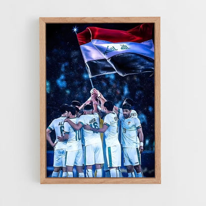 ap-iraq national football team-4 cadre Bois clair