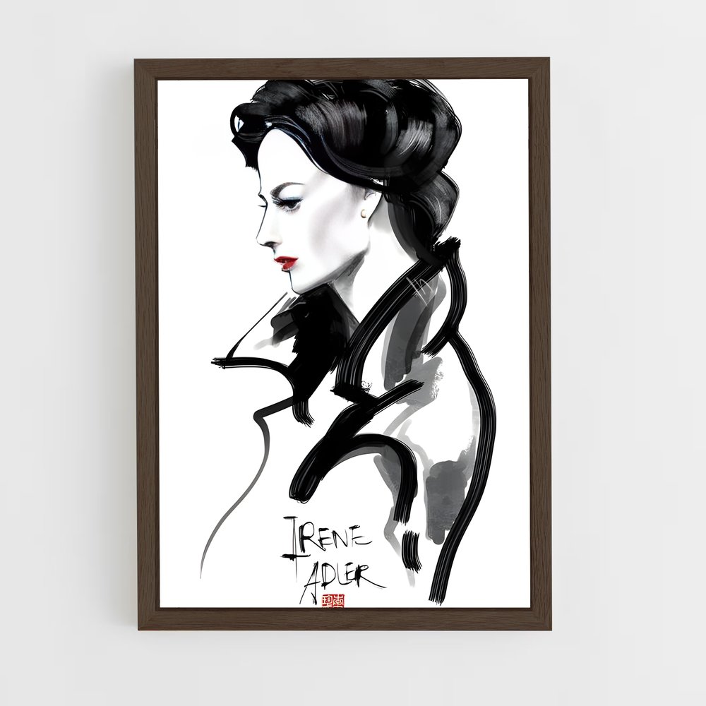ap-irene adler-7 cadre Bois foncé