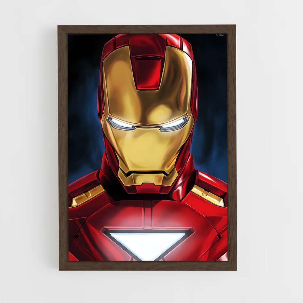 ap-iron man-11 cadre Bois foncé