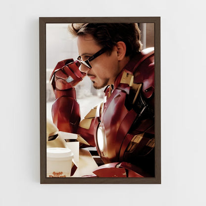 ap-iron man-2 cadre Bois foncé