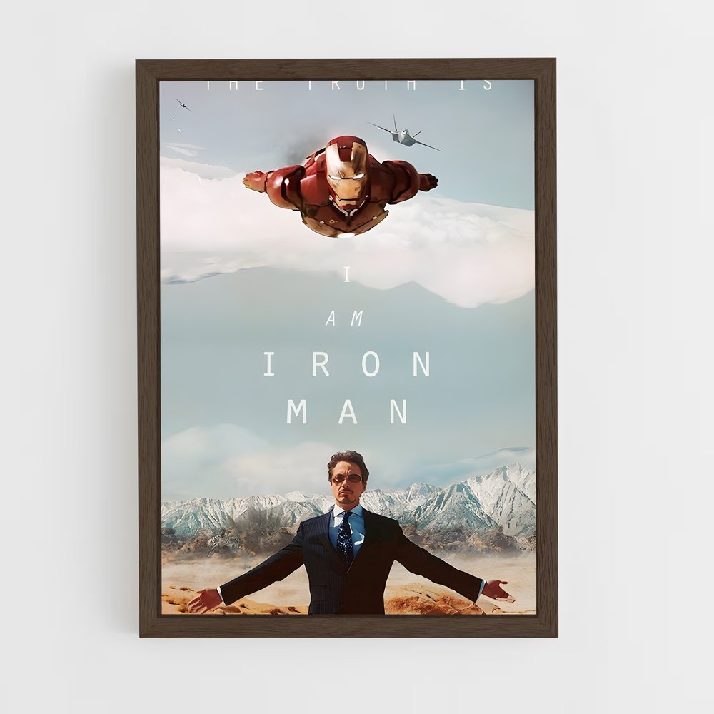 ap-iron man-3 cadre Bois foncé