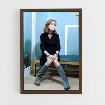 ap-isabelle huppert-8 cadre Bois foncé