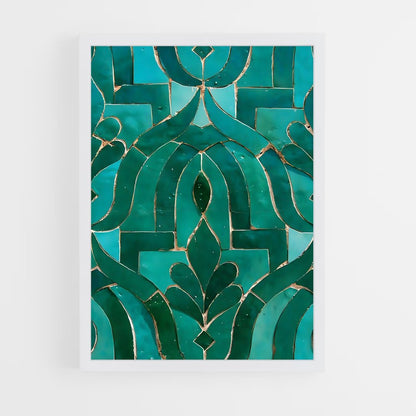 ap-islamic tiles-7 cadre Blanc