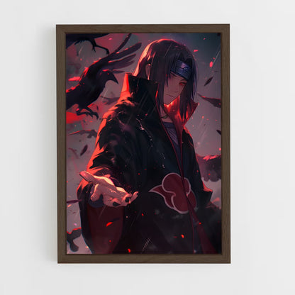 ap-itachi uchiha-1 cadre Bois foncé
