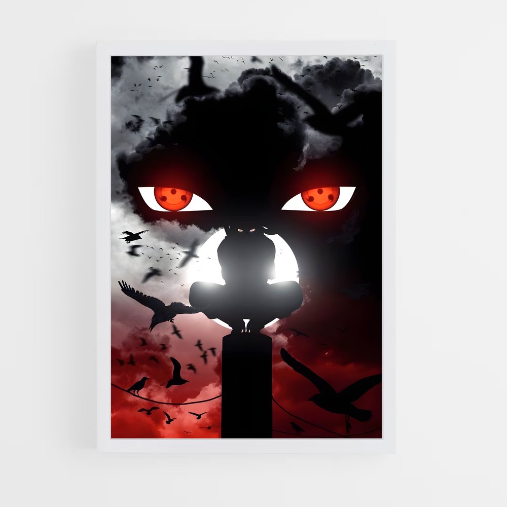 ap-itachi uchiha-3 cadre Blanc
