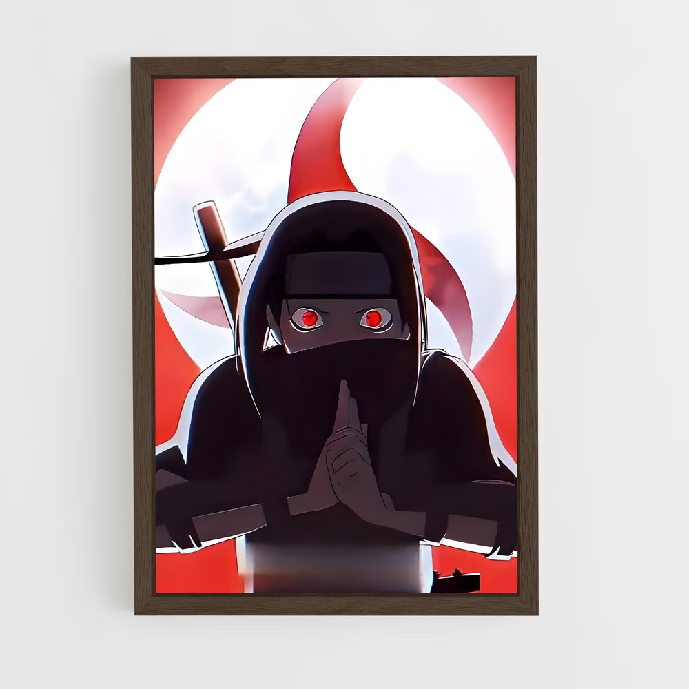 ap-itachi uchiha-4 cadre Bois foncé